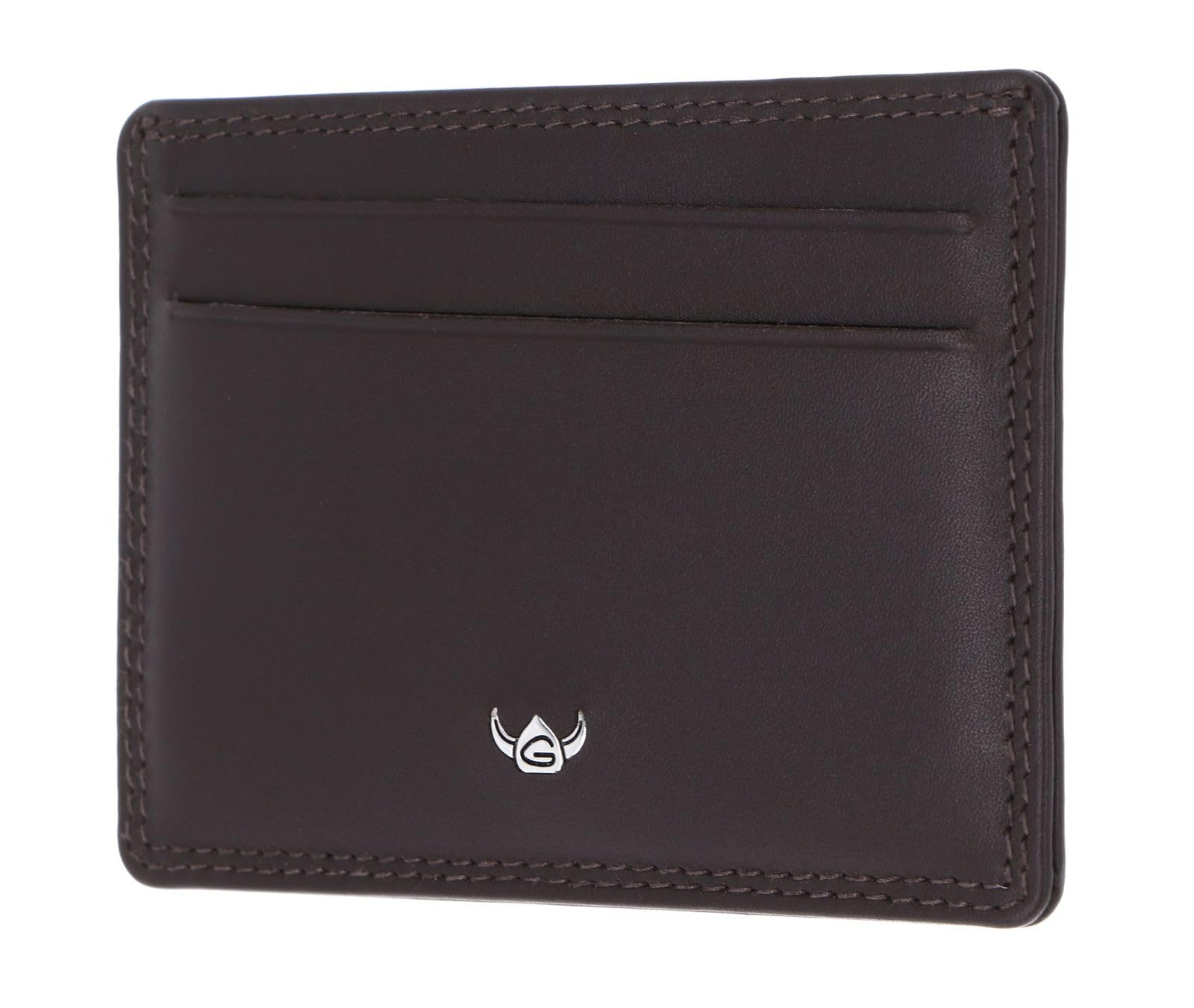 Golden Head Polo 4448 Kartenetui Schwarz RFID Rindsleder Flach