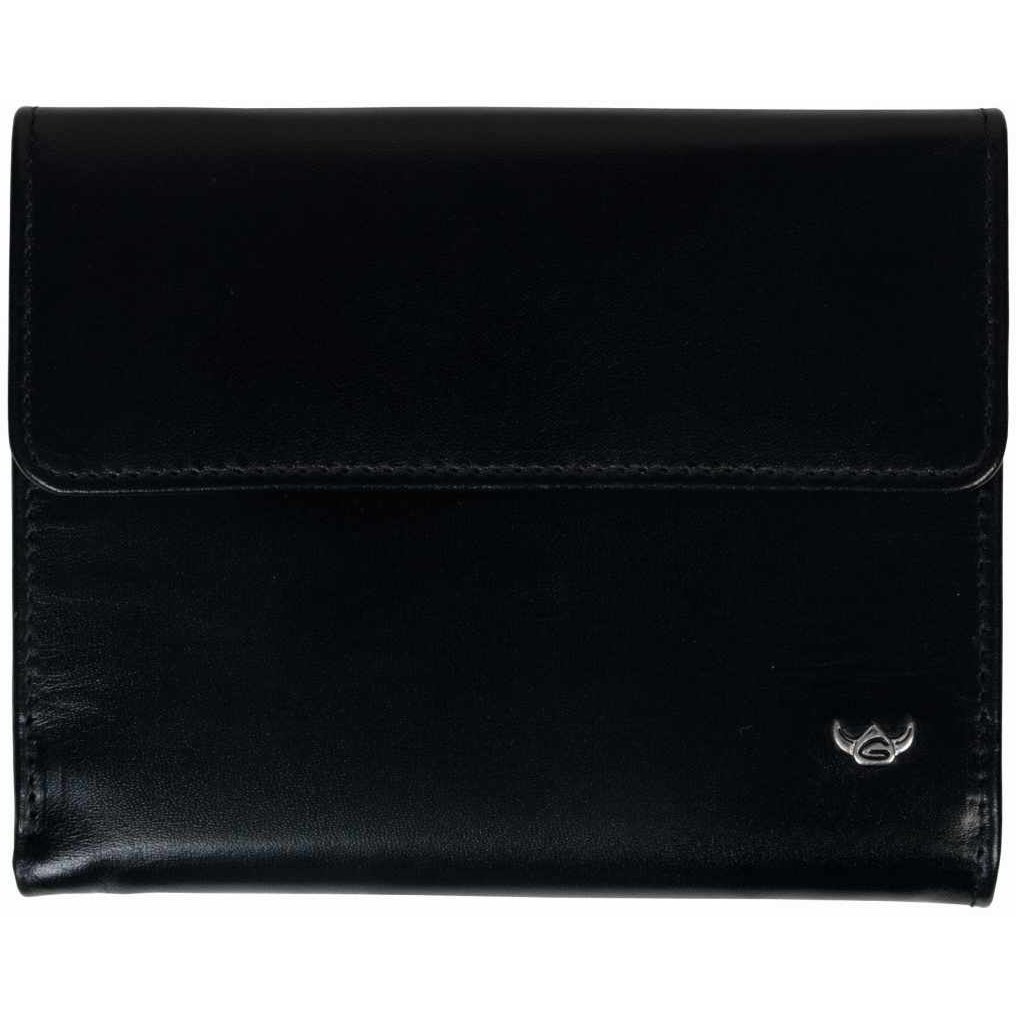 Golden Head Cervino Damenbörse Leder schwarz 12 cm