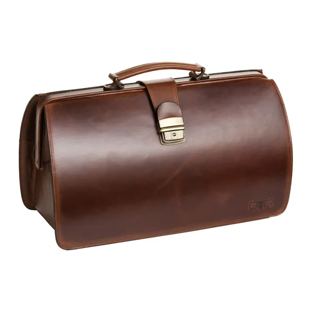 Alumaxx Heston Doktorentasche Braun Leder Schloss