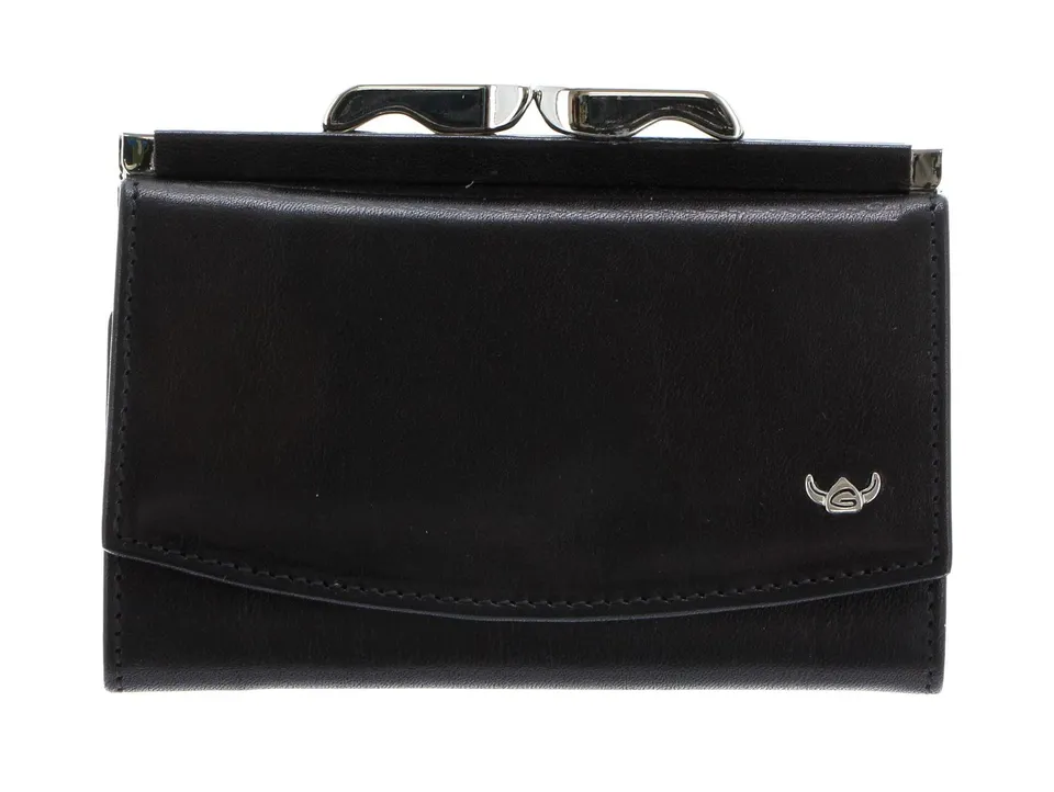 Golden Head Colorado Classic Bügelbörse 12 cm Schwarz Leder