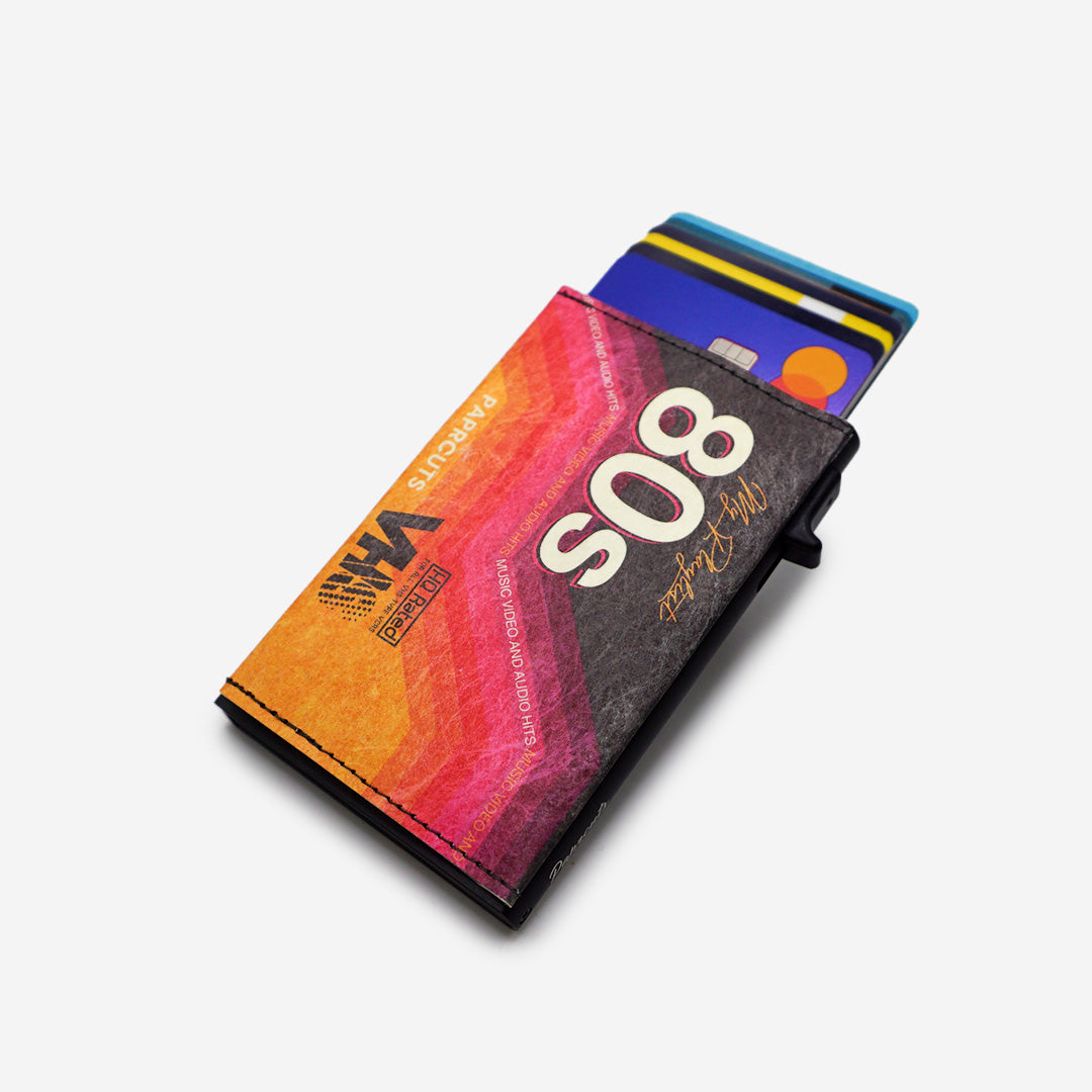 Paprcuts RFID Alu Kartenetui VHS Portemonnaie Retro RFID-Schutz