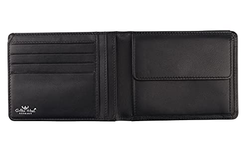 Golden Head Polo Scheintasche Leder schwarz 12 cm Geheimfach