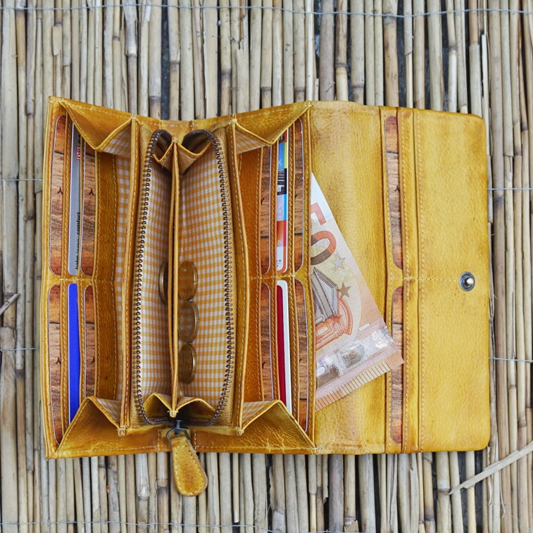 Jack Kinsky Nassau 513 Damenbörse Cognac 14 Karten