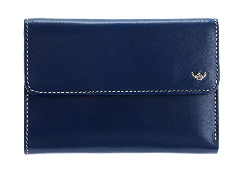 Golden Head Venezia Damenbörse Blau Royalblau 14 cm Leder