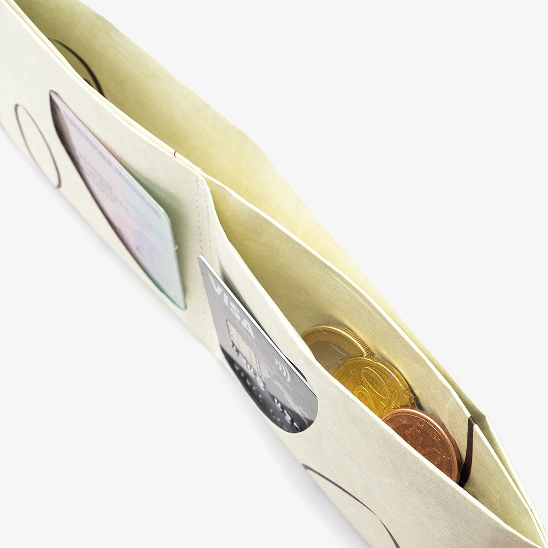 Paprcuts RFID Wallet Portemonnaie Set mit Kulturbeutel