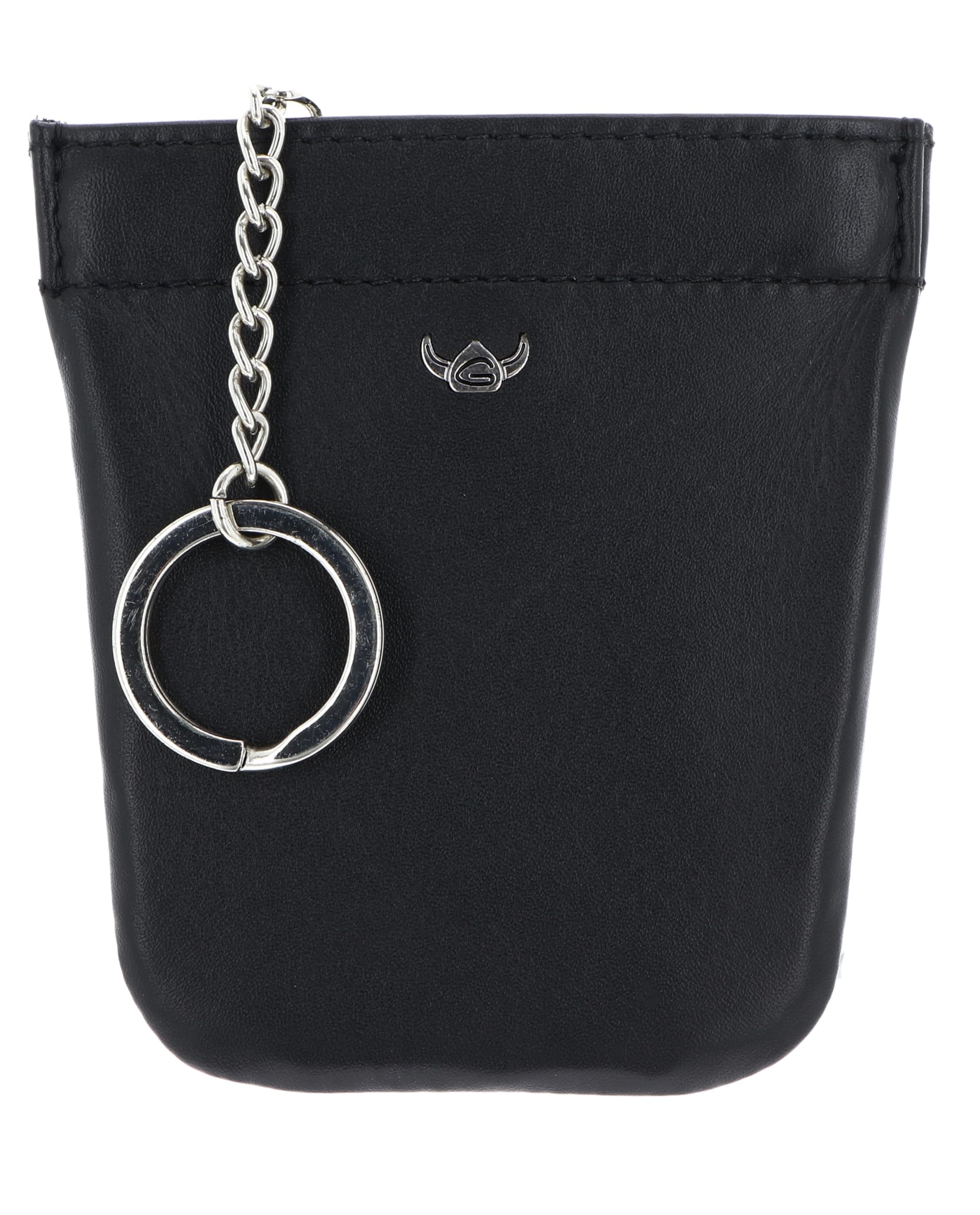 Golden Head Polo Key Case Schlüsseletui Schwarz Rindleder