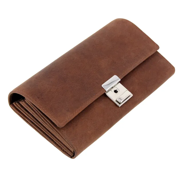 Alumaxx Kellnerbörse Braun Hunter Leder 18,5 cm