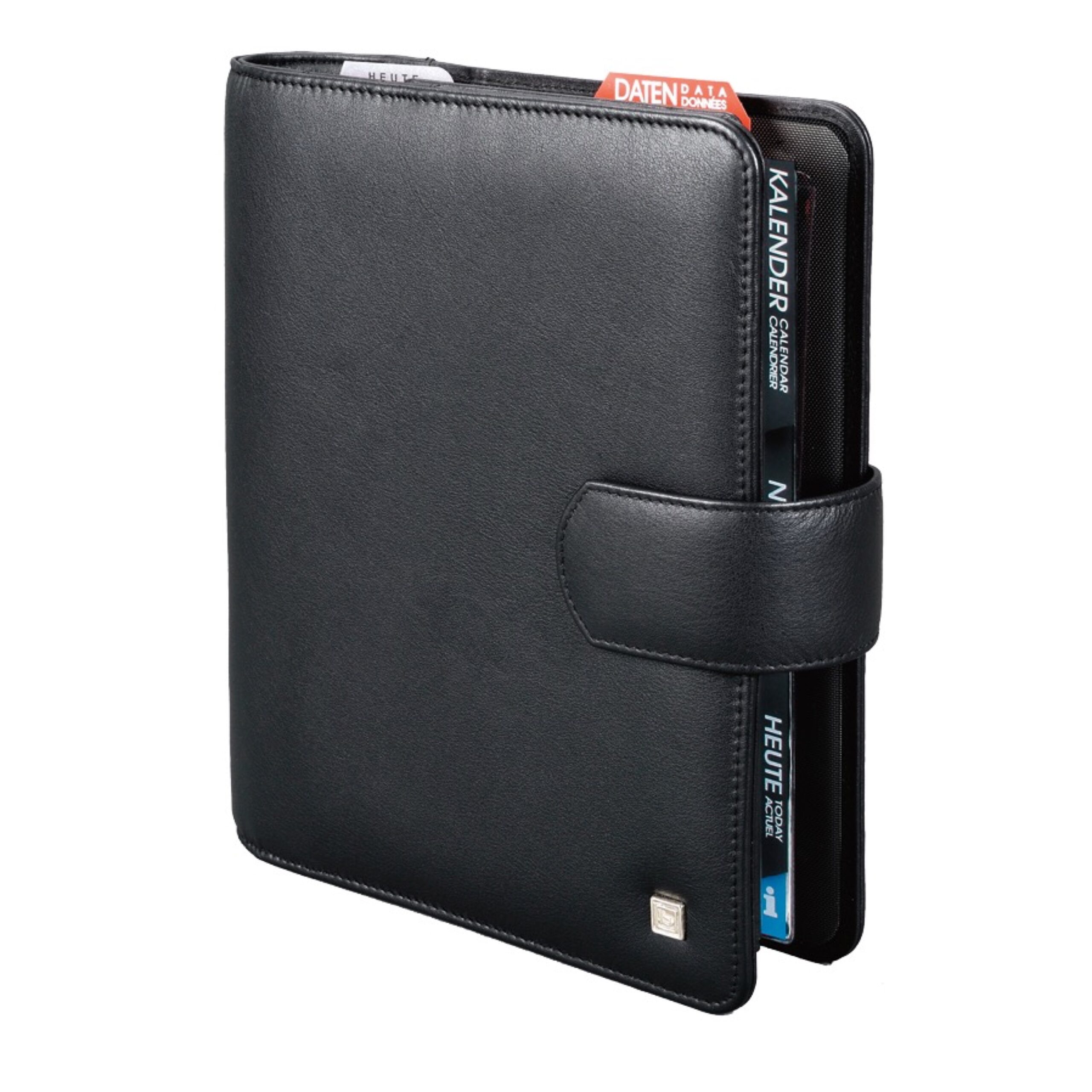 Alumaxx Manager-Planer A5 Terminkalender schwarz Leder